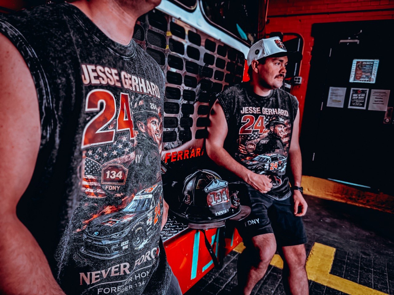 Talladega Collection lifestyle — trackside