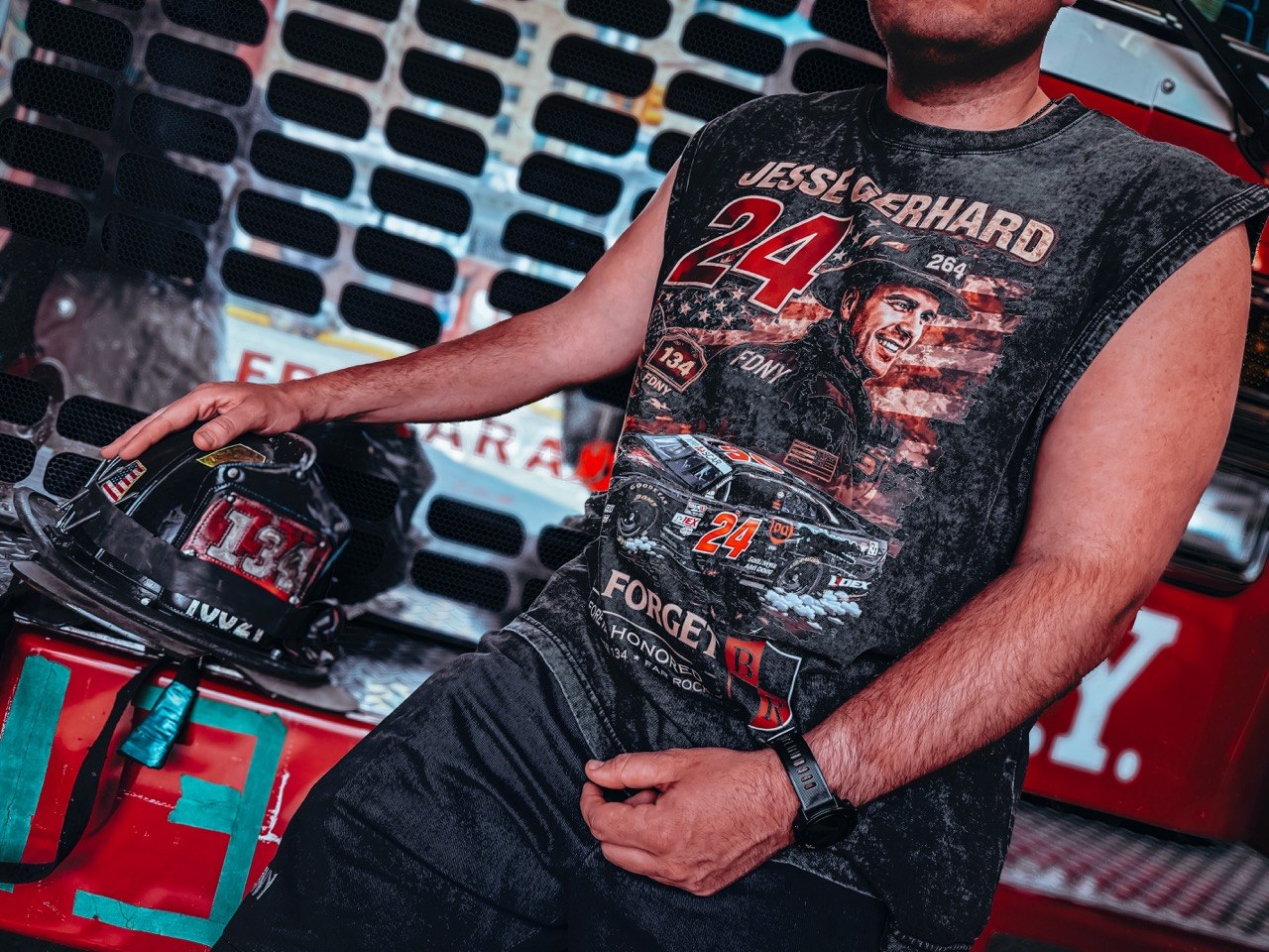 Talladega Collection lifestyle — with the #24